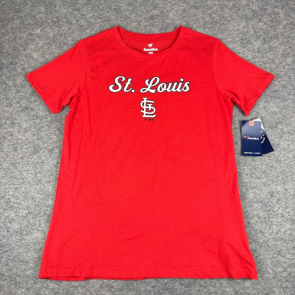 Fanatics‎ St. Louis Cardinals T-Shirt Tee Red Womens Large L